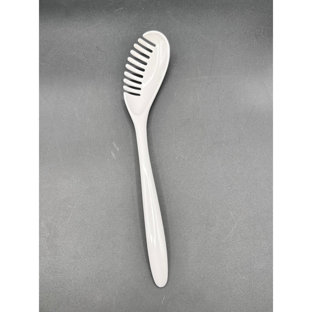 Vtg Hutzler Melamine Spaghetti Pasta Fork White Server Noodle 12" Thailand